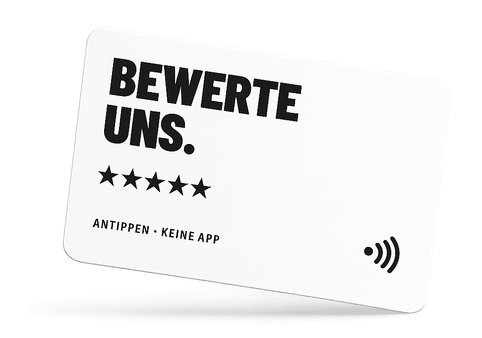 Antippen NFC-Bewertungskarte